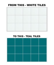 Tile Stickers 200mm x 200mm / 8inch x 8 Inch Kitchen Bathroom Waterproof