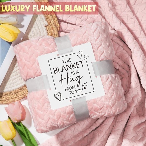 Rose Scented Spa Care Package with Flannel Blanket for Her: Birthday Gift - Picture 6 of 12