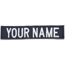 Custom Nylon/Cotton Webbing Name Tape - Navy