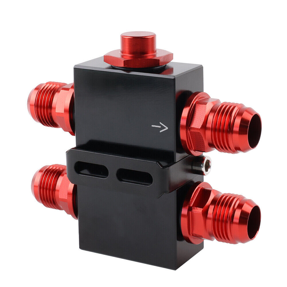 Oil Filter Sandwich Adaptor with In-Line Oil Thermostat AN10 fitting Oil Adapter