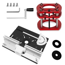 Set di 2 Piastra Fresatrice Da Banco in Alluminio, Piastre per Fresatura con Rou