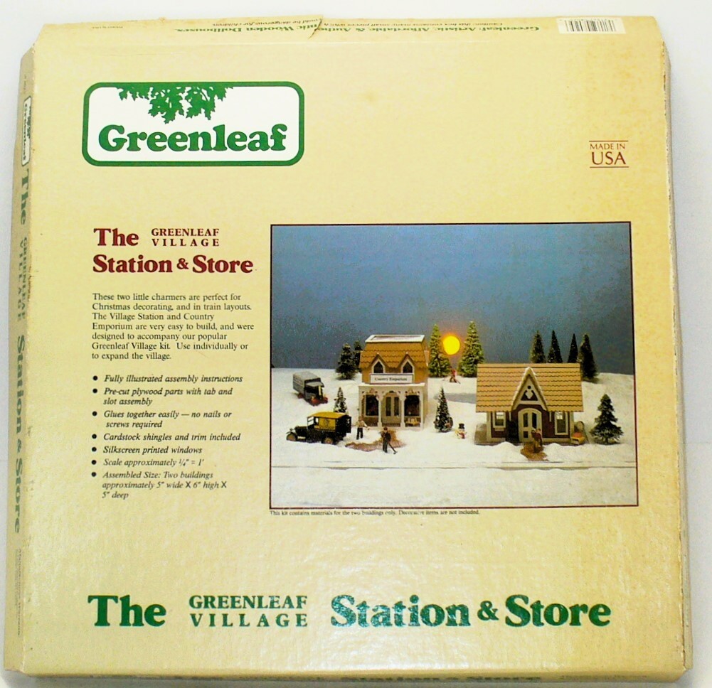 Greenleaf Village STATION & STORE Kit 8025Opened Inspected Complete1