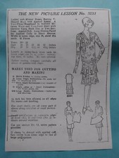 Antique Sewing Pattern 3231 Ladies Dress 1920's