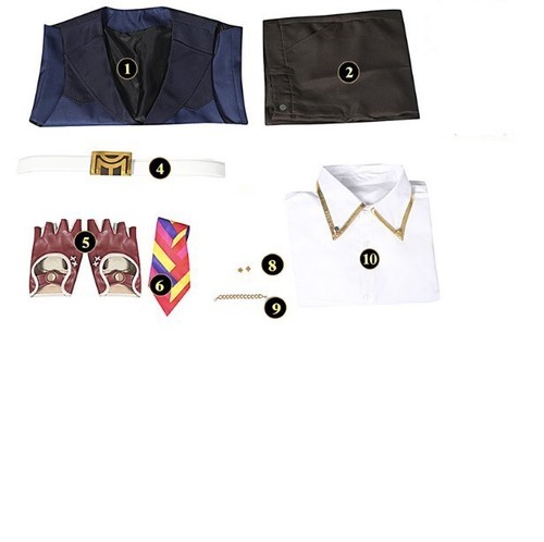 VALORANT Chamber Cosplay Costume Vest Pants Necktie Gloves Chamber Full Set - Picture 2 of 11