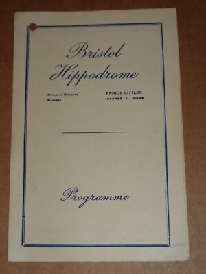 Dante 'Sim-Sala-Bim' 1947 Bristol Hippodrome Magic Show Programme 