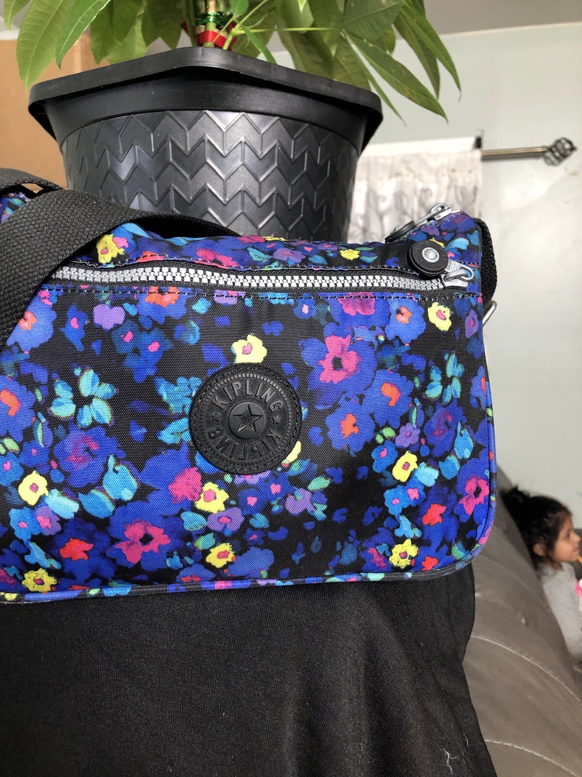 Kipling Angie Flower PowerCrossbody Shoulder Bag Trop… Gem