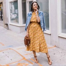 NWT Garden Floral Tie Back Midi Dress Small