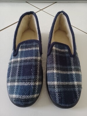 Charentaises Confortables - Taille 41, Semelle Caoutchouc, Marron - Neuf Sans Emballage