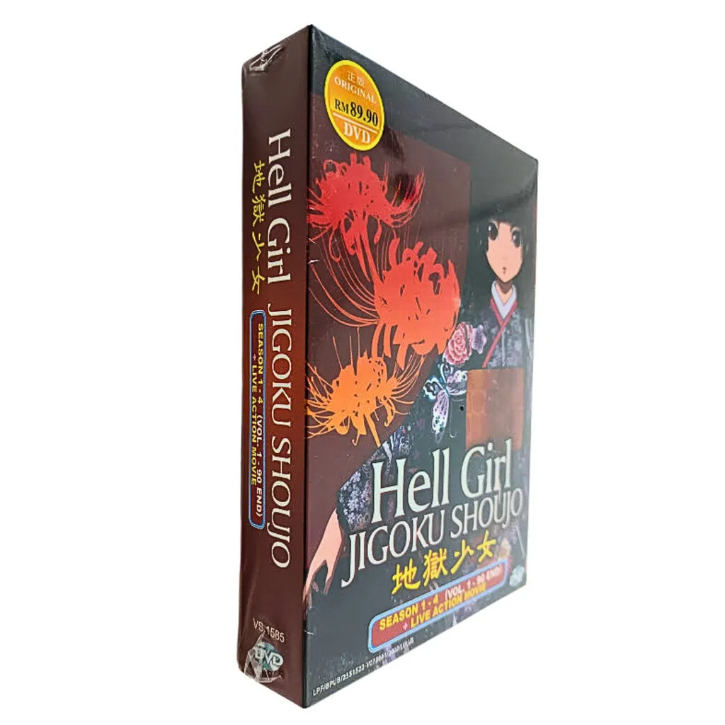 Anime DVD HELL GIRL Jigoku Shoujo Complete Series Season 1-4 (1-90