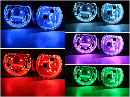 18-Color Devil Demon Eyes LED Strips Module For Projector Headlights Retrofit - Picture 3 of 7