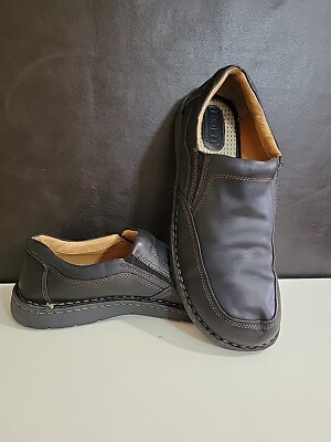 BORN Mens Blast Size 13 M Black Leather Slip-On Casual