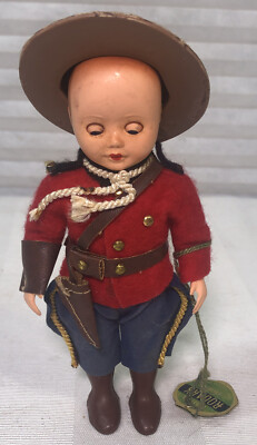 ROGARK WALES DOLL CANADIAN ROYAL MOUNTY OUTFIT 6''