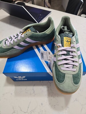 Adidas Gazelle Indoor Men's Shoes Mineral Green/Silver Dawn ji0323 SIZE 10  NEW | eBay