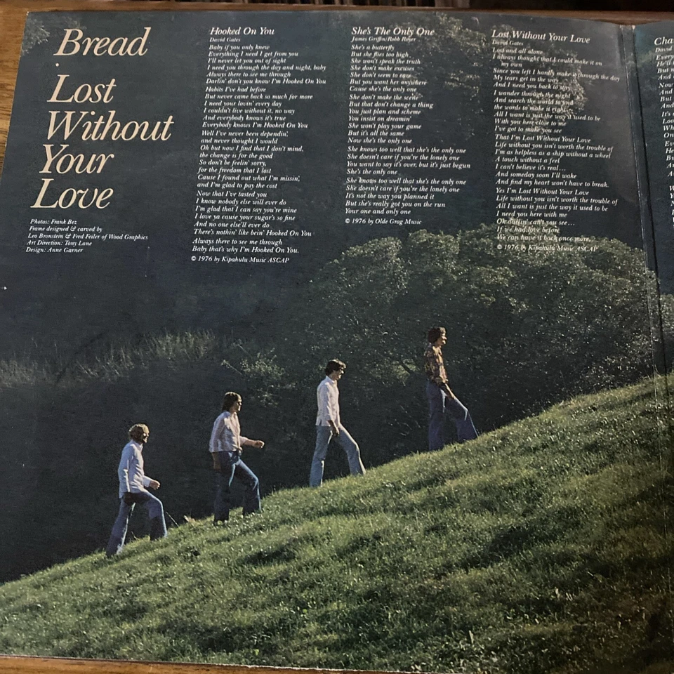 BREAD - Lost Without Your Love (1977, Vinyl LP) “Hooked On You” *CLEARANCE* - Image 3 of 4