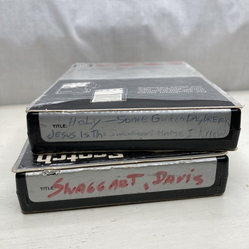Homemade 8 Track Tapes Prerecorded Lot of 2 Jimmy Swaggart Ike Davis Religious - 第 1/10 張圖片