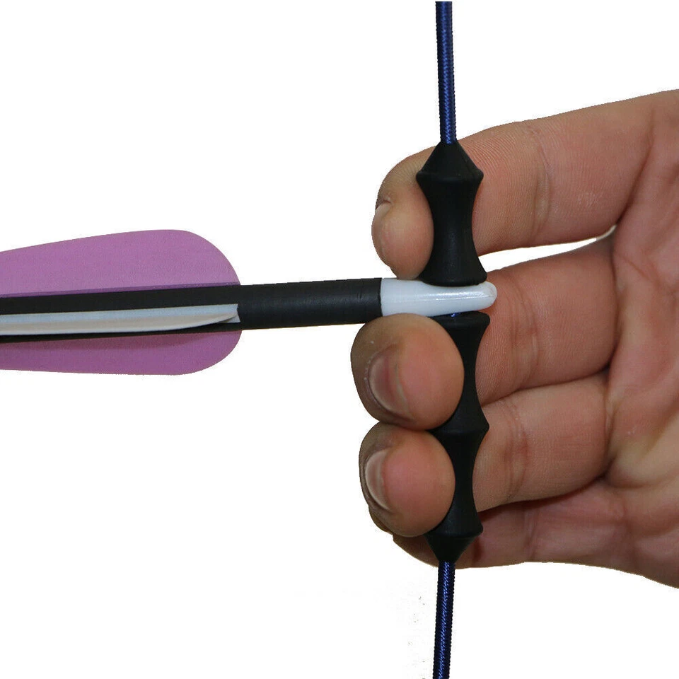 Archery Finger Guard Bowstring Saver Tab For Recurve Bow Silicone Finger Release - Image 4 of 4