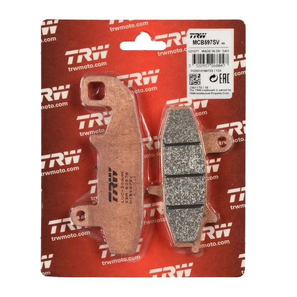 TRW Bremsbelag Sinter Street (FüR: Suzuki DR 800 S Big SR42B 90 Vorne )-image