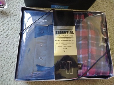 Essential Loungewear Men s Sleepwear Top & Bottom New In Box See Photos Sz XL
