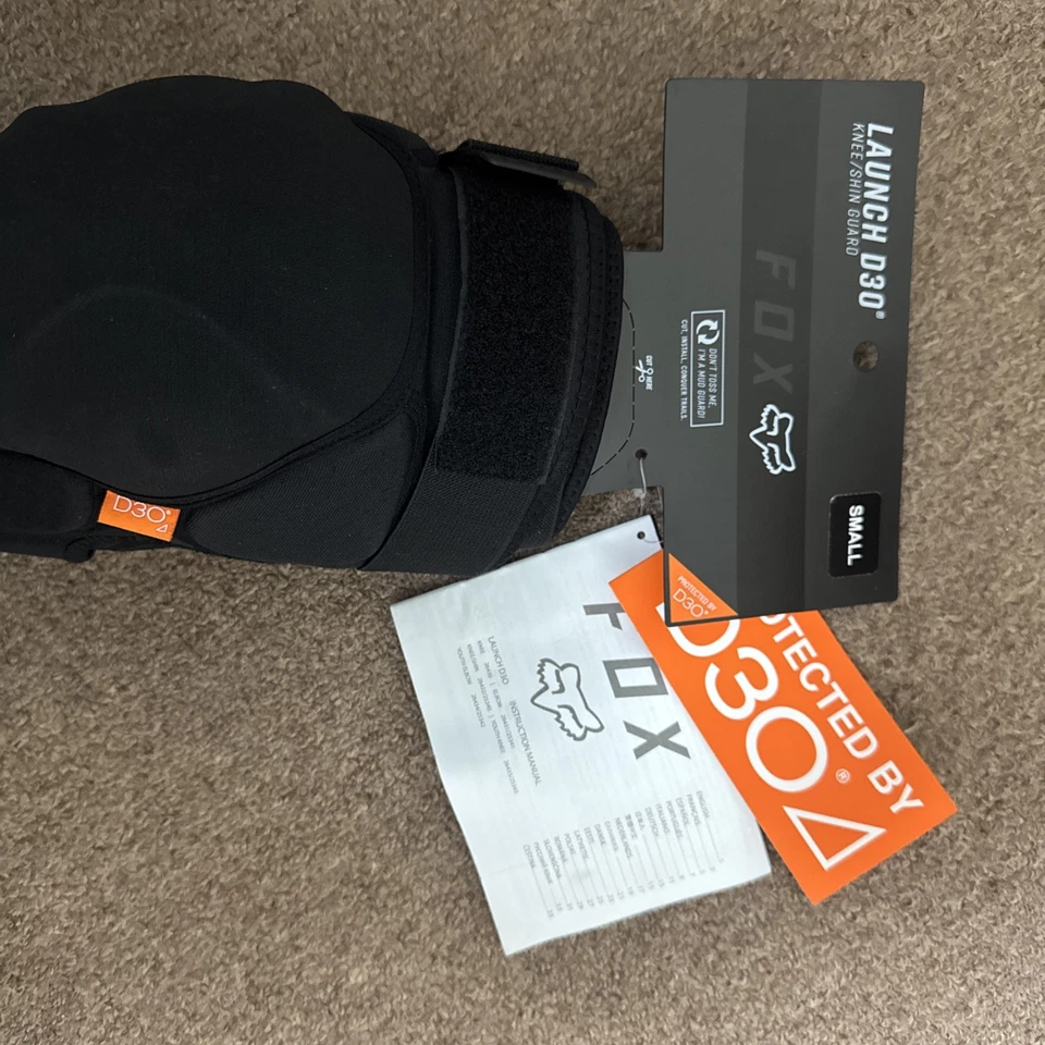 Protector de rodilla/espinilla Fox Launch D30 pequeño Foto 2 de 4