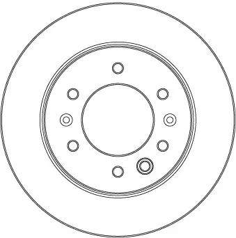 TRW DF6961S Disco freno TRW SINGLE pieno, verniciato - Immagine 2