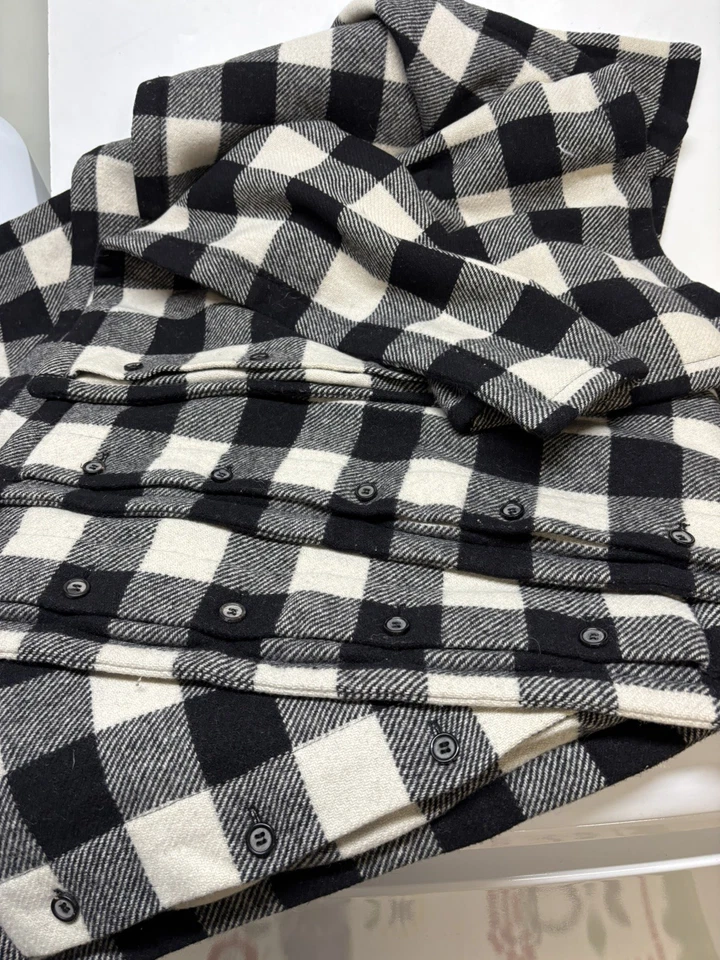 Винтажный Lauren Ralph Lauren зимний коттедж шерсти Buffalo клетку Sham комплект из 4 - Изображение 4 из 4