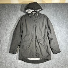 Helly Hansen Medium Black Hooded Insulated Parka Outdoor Jacket