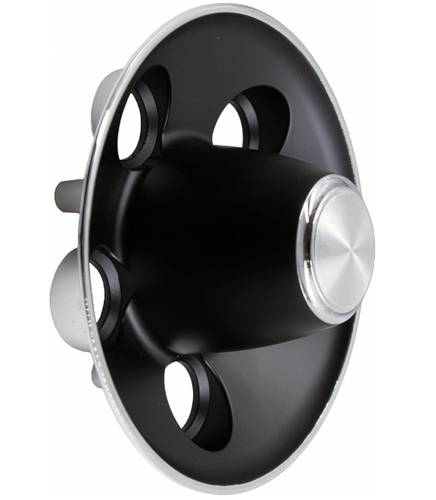 FITS 1970-71 MOPAR RALLYE BLACK WHEEL CENTER CAPS DODGE PLYMOUTH SET OF 4 - Picture 2 of 3