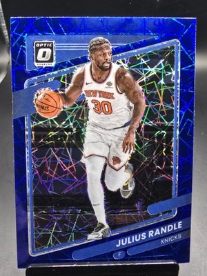 2021-22 Donruss Optic #100 Julius Randle Blue Velocity Prizm