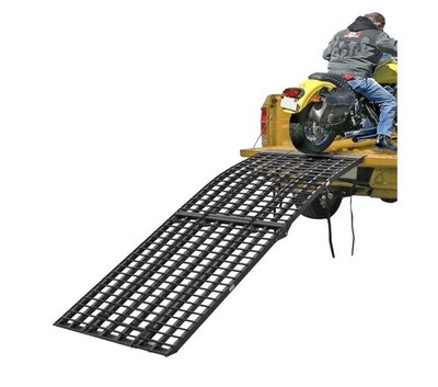 Black Widow 7' 10'' Motorcycle Loading Ramp, Extra-Wide, 1,500 lb, Aluminum