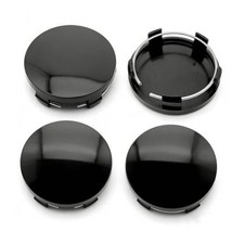 Car Wheel Center Hub Cover, ABS Snap-in Wheel Center Protective 4 PCS Black