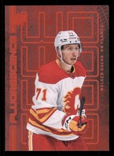2023-24 Upper Deck Fluorescence Red Walker Duehr Calgary Flames #F-35