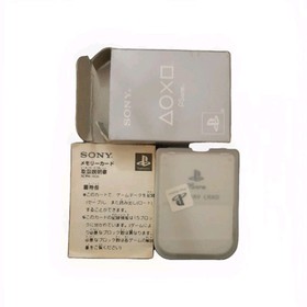 Sony PlayStation One 1 PS1 Memory Card Light Gray SCPH-1020 Brand New