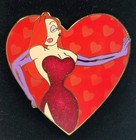 Disney Auctions Le 500 Pin Jessica Rabbit Medium Shot Heart Valentines Day 2005