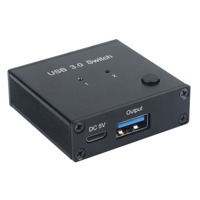 AM-U301 USB 3.0 Switch Sharing Switch 2 IN 1 Out For Mouse Keyboard Printer *kk