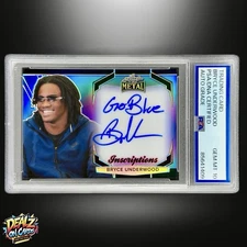 2024 Leaf Metal Bryce Underwood Go Blue Inscribed On Card Auto /100 PSA 10 Auto