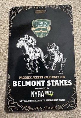 Belmont At Saratoga 2026 Paddock Pass - Golden Tempo!!
