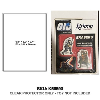 Protector For Hasbro G.I. Joe Eraser Set Serpentor and Dial Tone