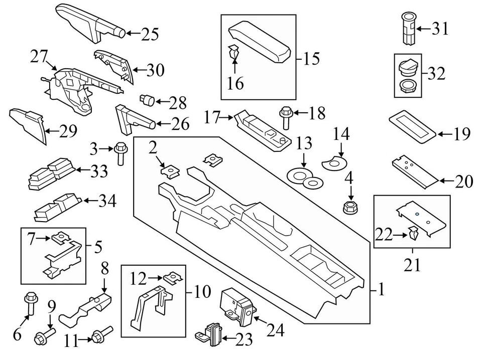 AUDI TT QUATTRO 2007-2015 - Consola central teléfono base/cubierta 8J0863274C Foto 3 de 4