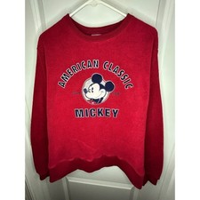 Vintage 90's Disney Store "American Classic Mickey Mouse" Fleece Crewneck