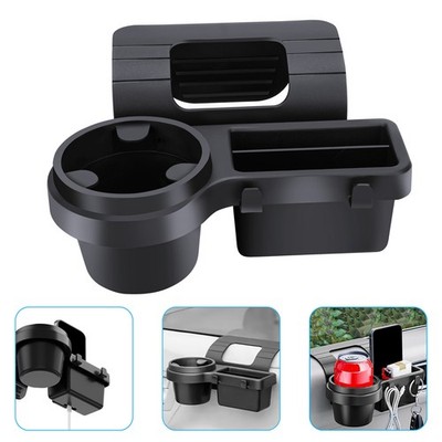 Multifunctional Car Window Storage Tray Drink Holder Phone Slot Hang Organizer