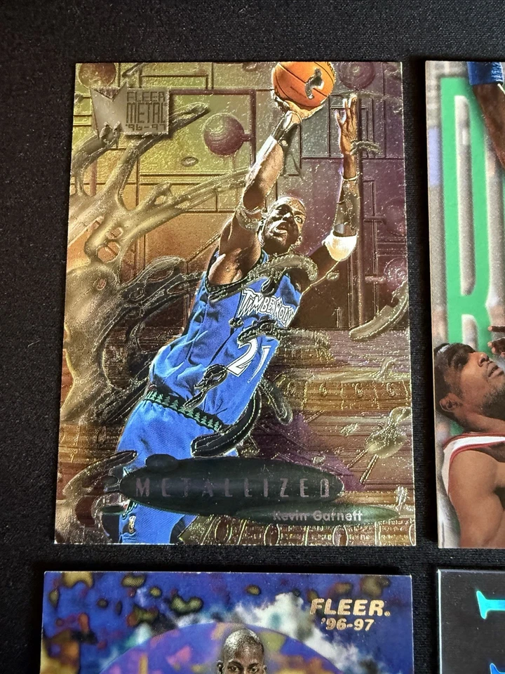 Lote de tarjetas Kevin Garnett Metal Rookie Metalizado Fleer Ultra Rookie EX (Leer) Foto 2 de 4