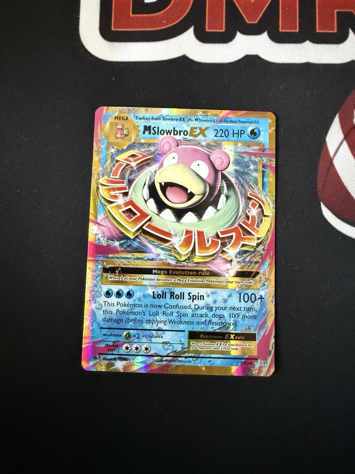 Pokémon M Slowbro EX 27/108 Evolutions Ultra Rare Mega Full Art Holo 220