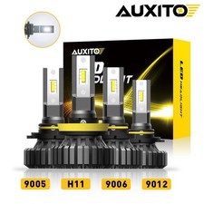 Auxito H11 H8 H9 Led Headlight Super Bright Bulbs Kit High Low Beam 6500k