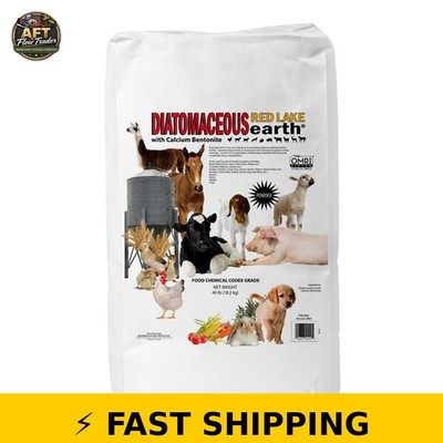Progressive Planet Red Lake Earth Feed Additive, 40Lbs - Diatomaceous Earth