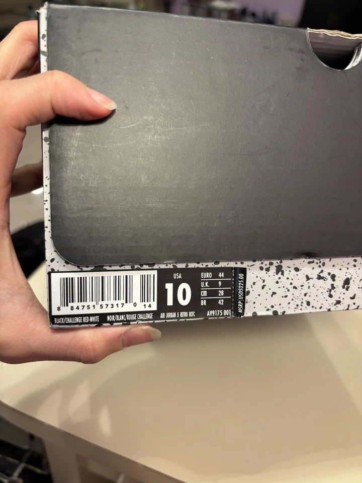 Talla 10 - Paris Saint-Germain x Air Jordan 5 Retro Negro Limpio🔥 Foto 3 de 4