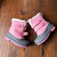 Cat Jack Toddler Denver Waterproof Winter Snow Boots Pink Grey Size 10 NWT
