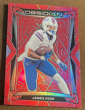 2024 Panini Obsidian James Cook Red /49 #20 Buffalo Bills SP
