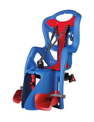 Child Bike Seat Clamp Rack Mount Bellelli Pepe Blue Italy Kids Carrier Bikes