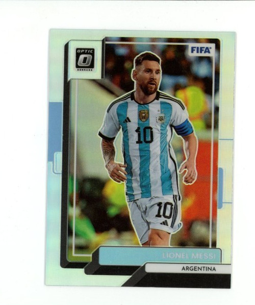 2022 PANINI DONRUSS FIFA LIONEL MESSI #10 OPTIC-HOLO PRIZM ARGENTINA  MINT