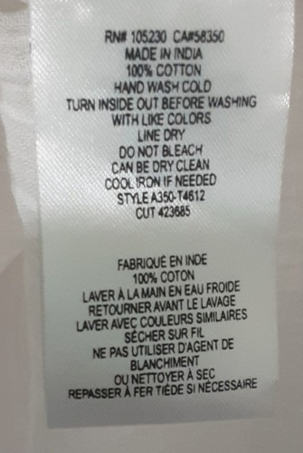 Joie White Cotton Gauze & Embroidered Boho Long Sleeve Top, High-Low Hem, Sz: XS - Picture 7 of 10